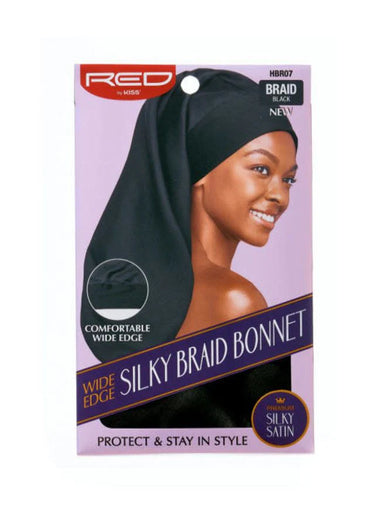 Red Silky Braid Bonnet – HBR07 - ANNS BEAUTY SUPPLY
